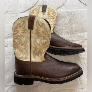 Like NEW! $155 Justin Driller 11” Western Work Boots SE4683 10